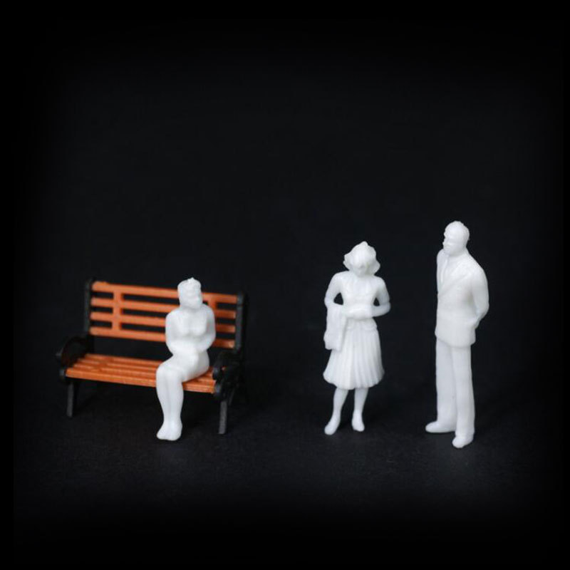 DIY Handmade Accessories Sand Table Model Materials White Doll Model Ornaments with Various Shapes Simulated Human Models