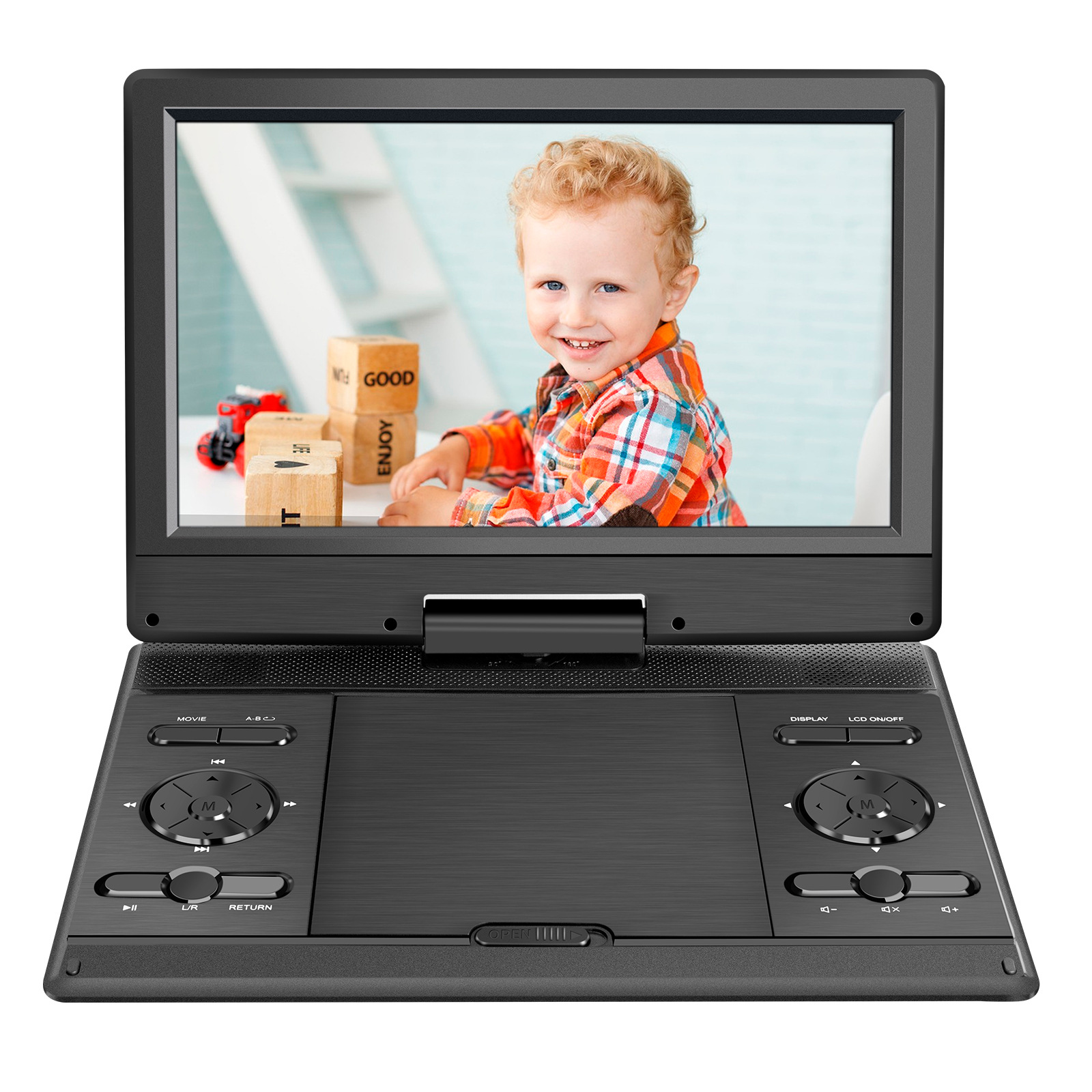 Портативный DVD-плеер, мобильный, высококачественный, с ультрадолгой батареей, EVD-плеер для детей, CD-плеер