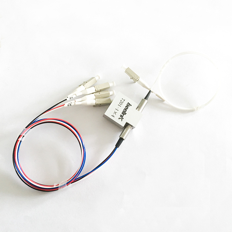 1×4 Relay Optical Switch Mechanical 850/1260~1650Nm Locked Non-Locked 9/50/62.5