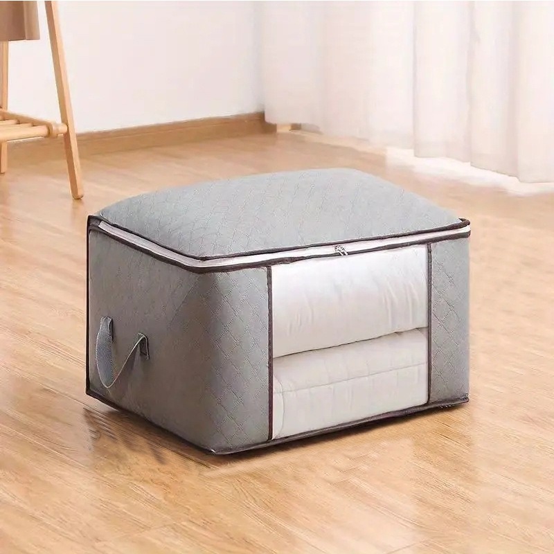 Сумка для хранения одеял из нетканого материала с окном, пыле- и влагозащитная, для упаковки вещей при переезде