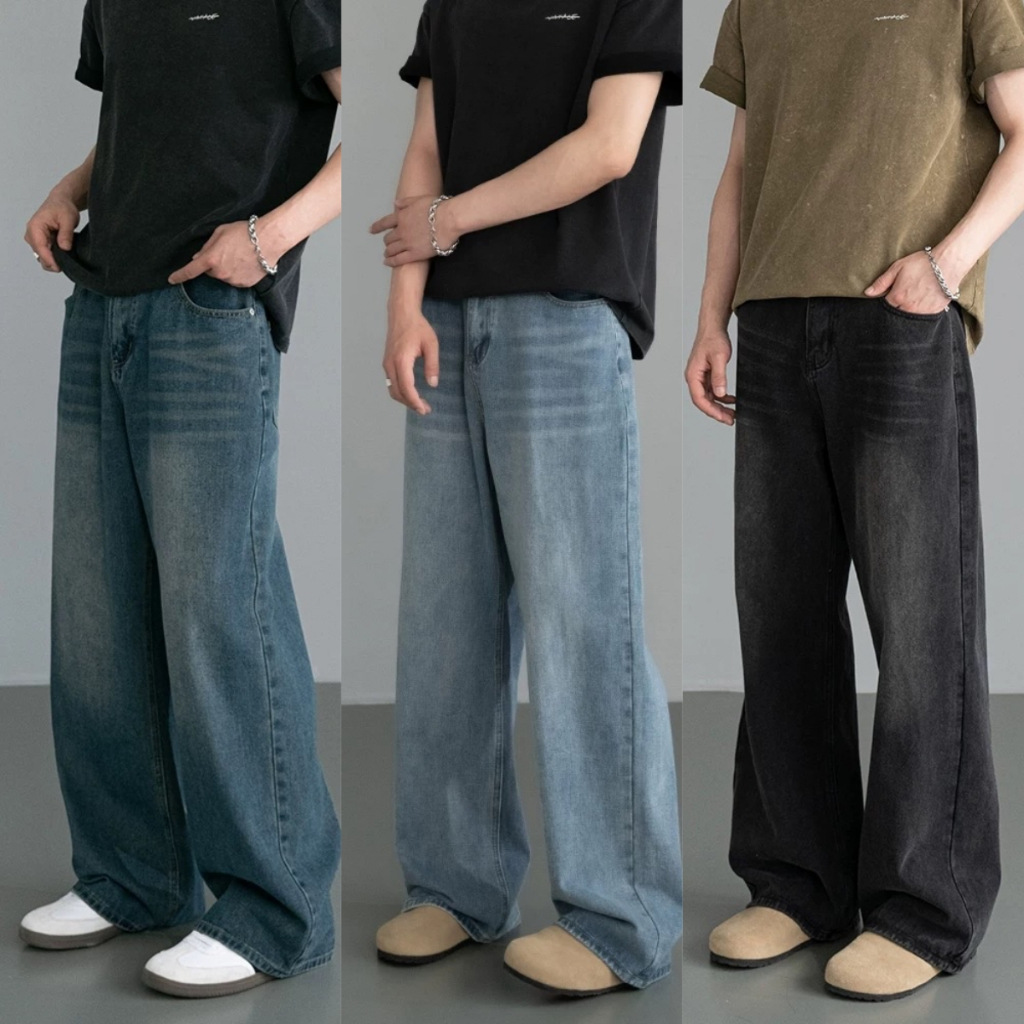 Кросс-браундинговые джинсы американского уличного ретро свободные высококачественные трендовые джинсы с эффектом взрыва от производителей оптом