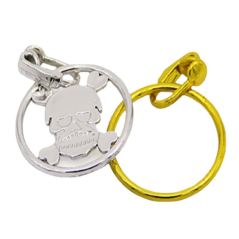 Pirate Skull Earrings Pirate Ring Plastic Ring Halloween Costume Accessories Props Ring Small Toys