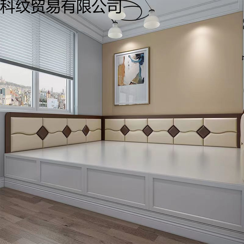 Tatami Soft Wall-Mounted Bed Surround Self-Adhesive Children's Anti-Collision New Background Wall Headboard Backrest