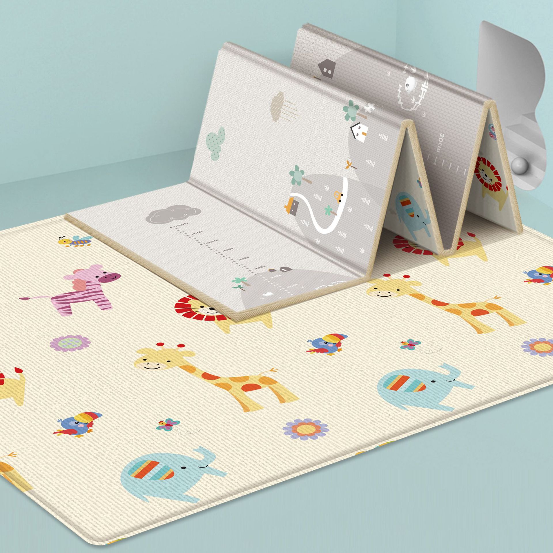 Складной коврик для ползания для раннего обучения, утолщенный, для детской комнаты