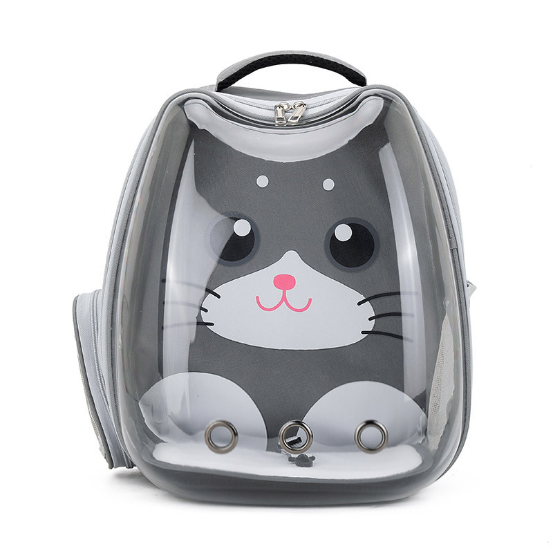 Cute Pet Backpack Cat Space Capsule Outing Car Transparent Breathable Portable Pet Bag Lightweight Backpack