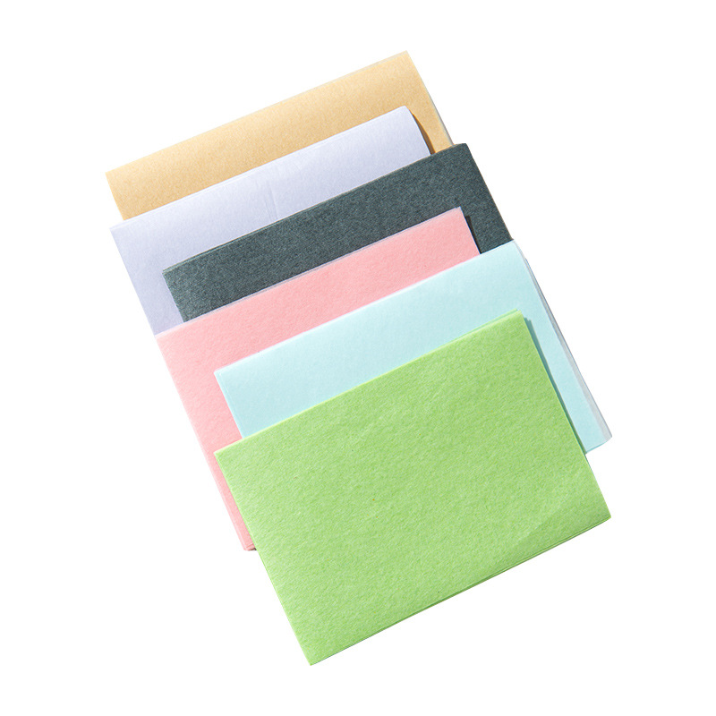 Facial Oil-Absorbing Paper Facial Female Student Facial Oil Control Men and Women Oil-Absorbing Facial Tissue Suede Mirror Box Powder Puff Oil-Absorbing Paper