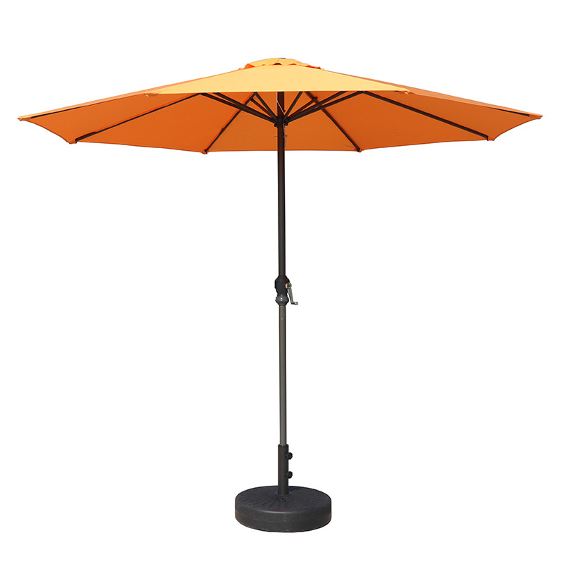 Уличный зонтик для двора с ручным приводом, средняя опора, прямой зонтик, пляжный солнечный зонтик, рекламный зонтик, палатка для кемпинга
