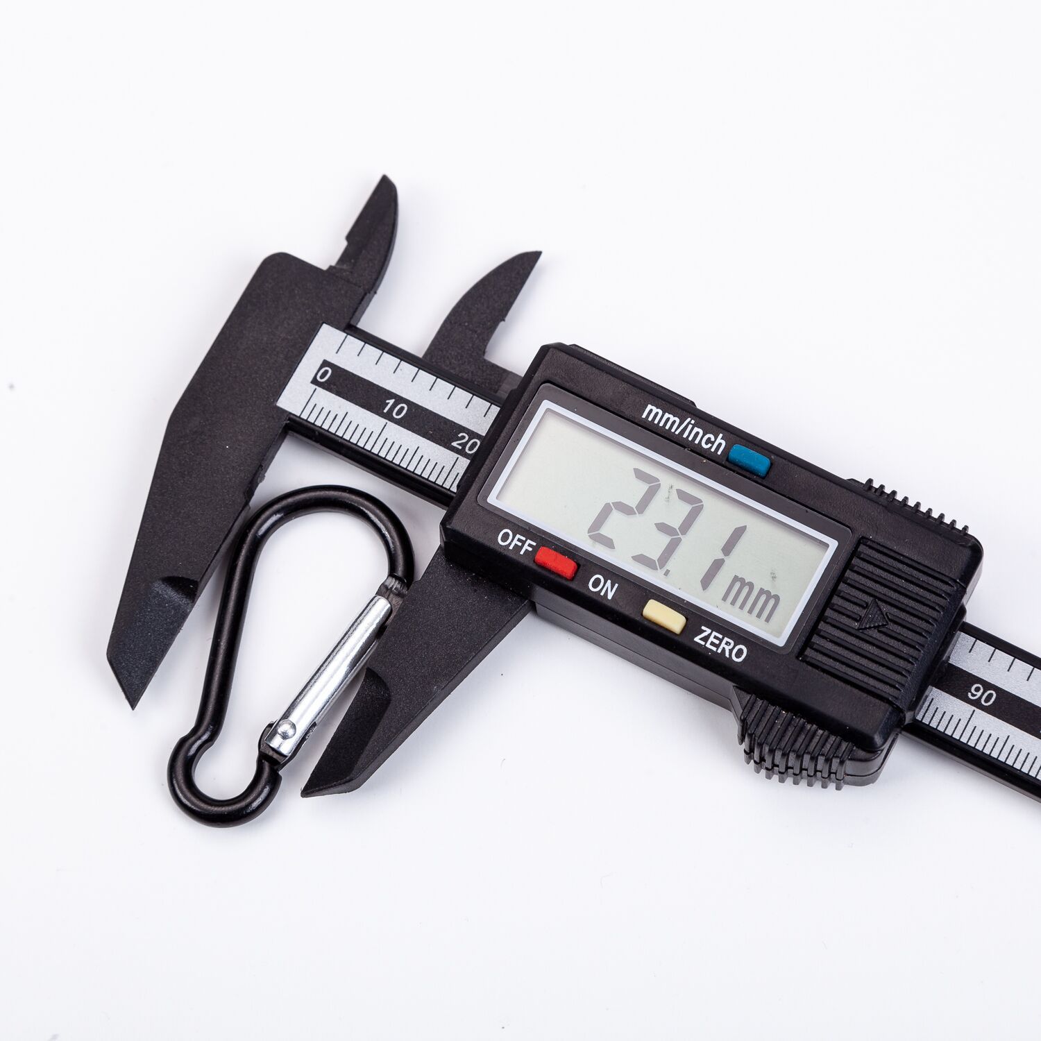 Wholesale No. 5 Gourd Shape Carabiner Spring Aluminum Alloy Backpack Gourd Climbing Hook Carabiner Aluminum Black