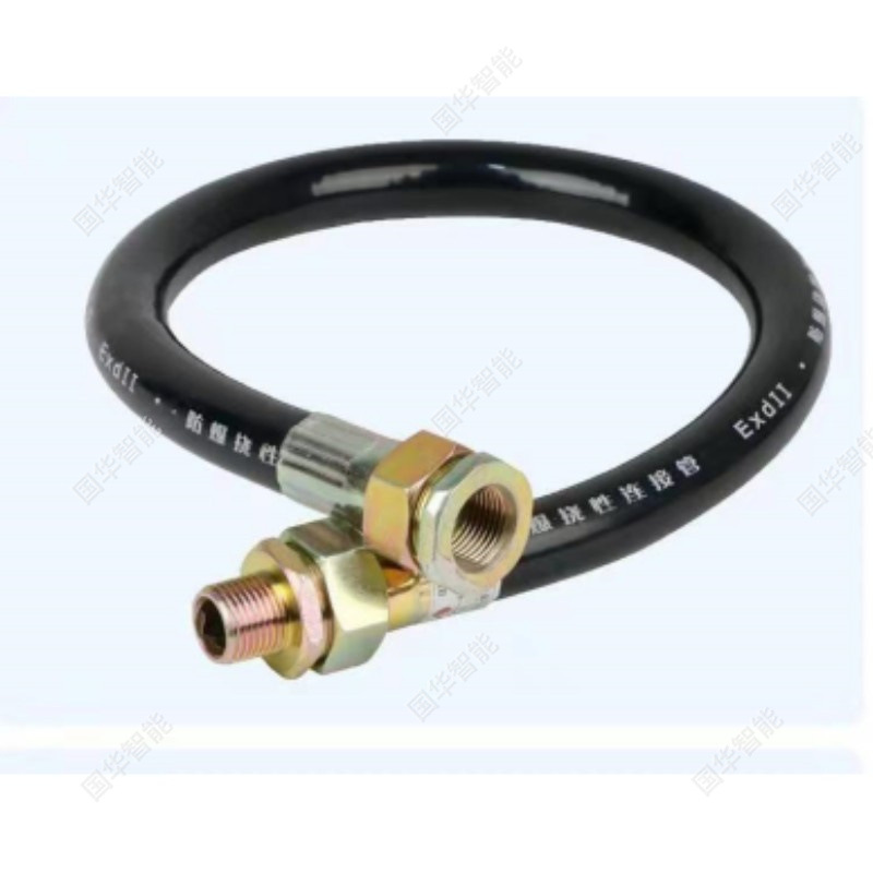 Steel Wire Braided Stainless Steel Flexible Pipe Flame Retardant and Corrosion Resistant Flexible Pipe Metal Explosion-Proof Flexible Connecting Pipe