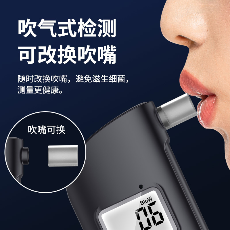MR689 Alcohol Tester Portable s + Breathing and Blowing Type Personal Alcohol Tester for Alcohol Testing and Driving