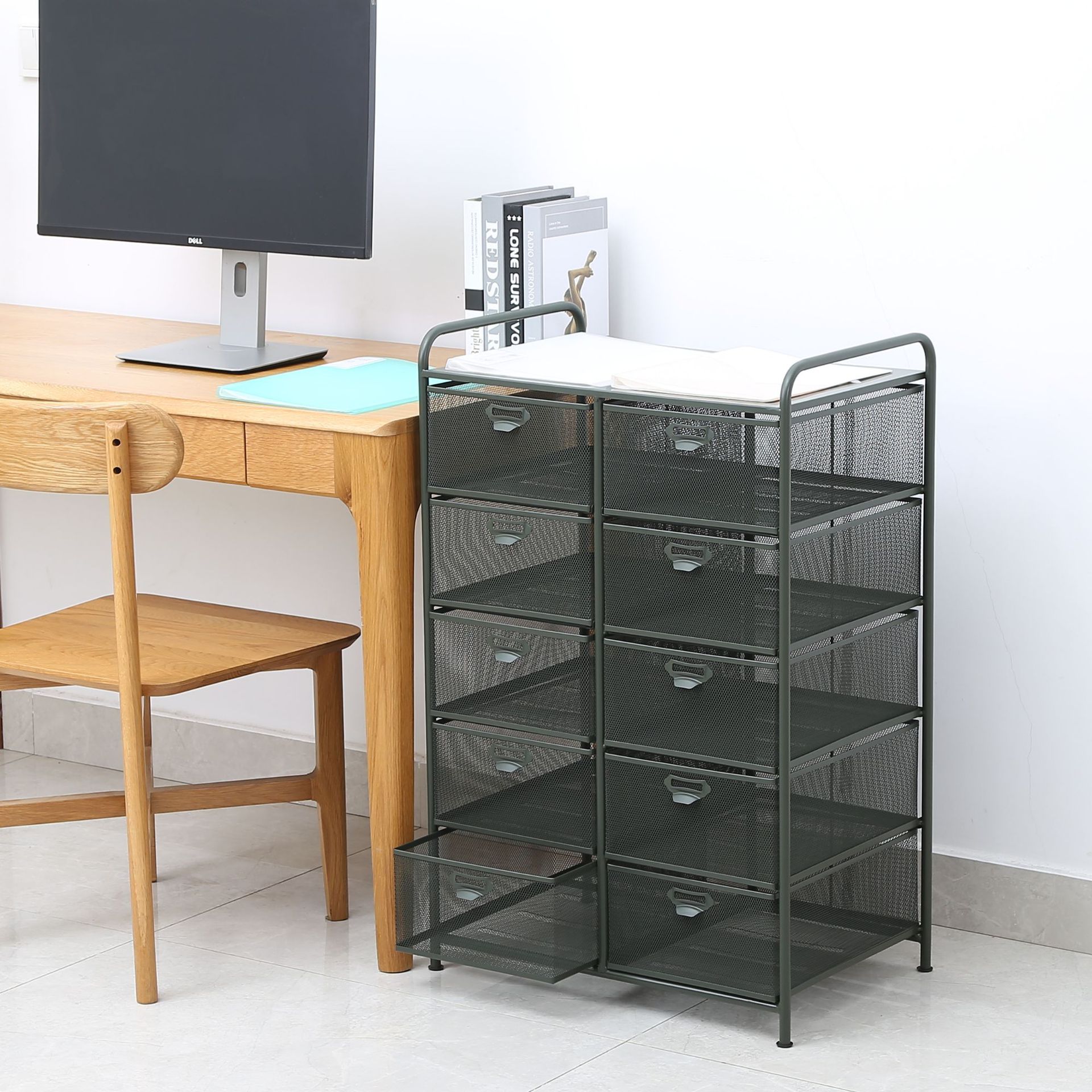 Factory Custom-Made Steel Storage Large-Capacity Multi-Functional Detachable A3 Trolley Storage Rack Metal A4