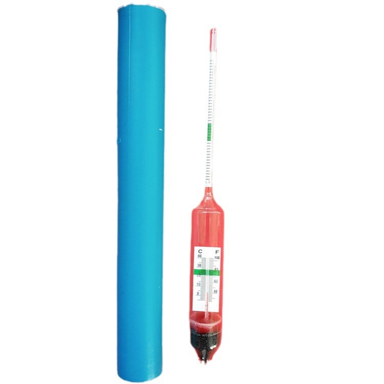 Glass Large Seawater Salinity Meter Hydrometer Density Sea Water Culture Measurement Floating Meter with Temperature