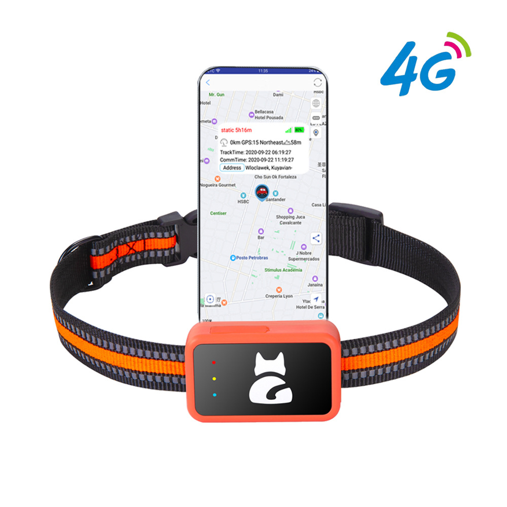 Popular 4g Full Network G68P Gps Locator Pet Collar Dog and Cat Animal Anti-Lost and Anti-Theft Tracker
