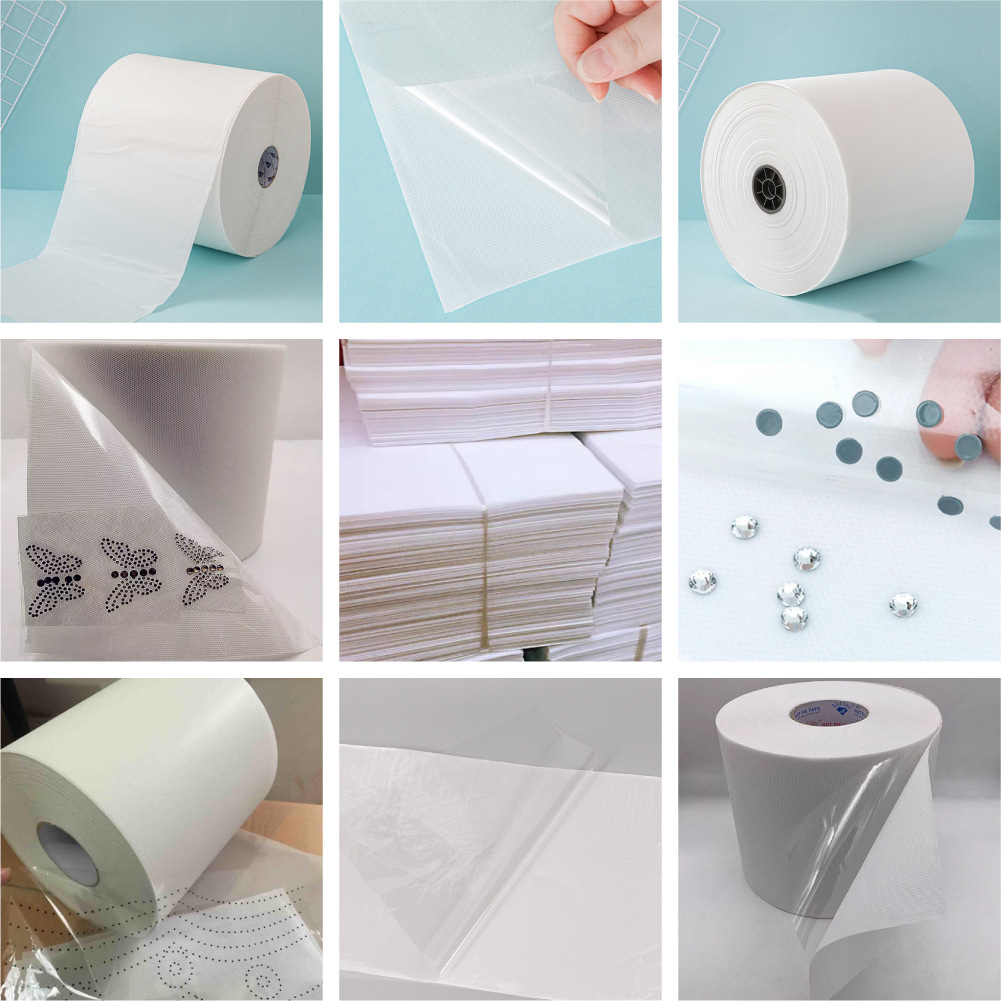 Manufacturer Pet Hot Diamond Transfer Film Hot Diamond Paper Clothing Hot Diamond Special Positioning Paper High Viscosity Hot Paper Material Wholesale