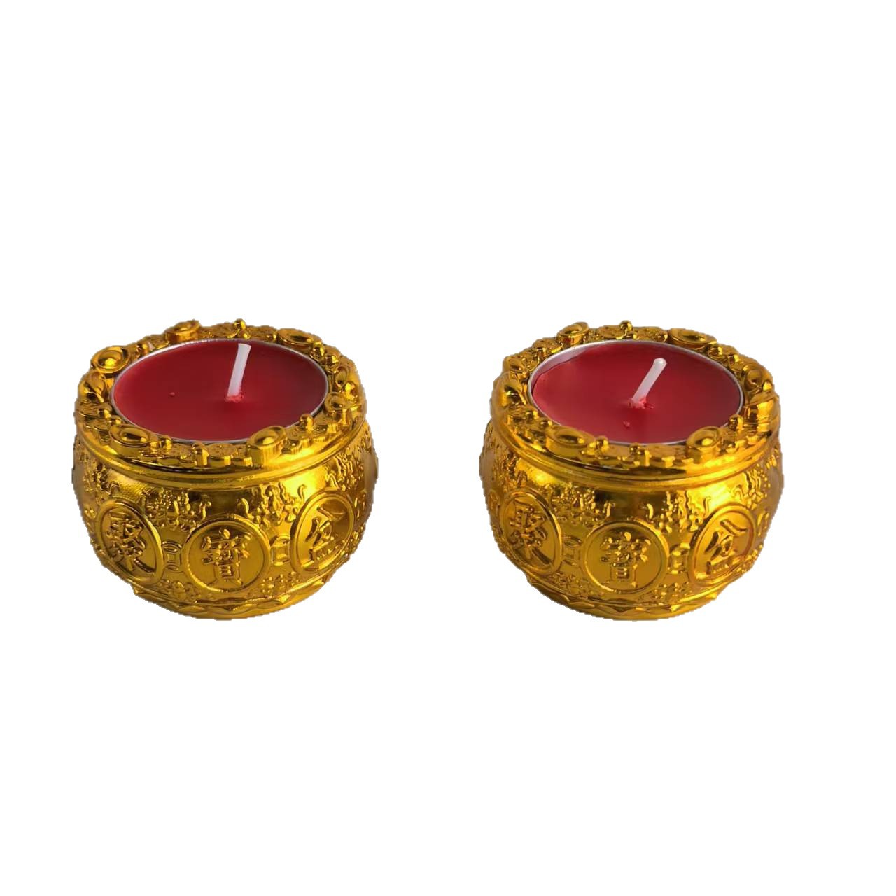 New Cornucopia Butter Lamp to Attract Wealth and Wealth, Red Candle Lamp for Gods, Lamp for Buddha, Lamp for Buddha