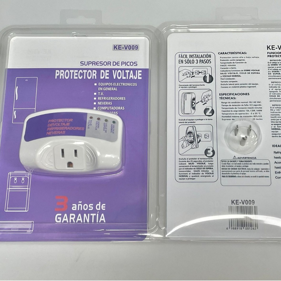 Ke-120V American Voltage Protector Provides 2-Year Warranty High and Low Voltage Home Tv Refrigerator Protective Socket