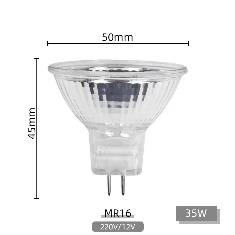LoW Voltage/high Pressure Halogen Lamp Cup MR11 MR16 12v/220v 20W/ 35W /50W Halogen Spot Lamp Cup