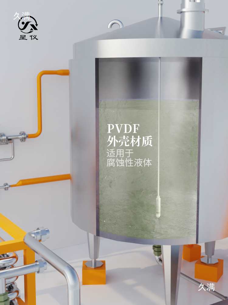 Cyw71C Anti-Corrosion Type Submersible Level Transmitter Ptfe Ceramic Core Body Digital Display Sensor Level Meter