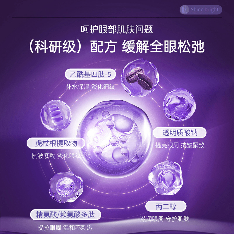 Su Xiuchen's Snake Venom Peptide Freeze-Dried Tablets Eye Wrinkle Management Set to Reduce Fine Lines, Moisturize and Moisturize Eyes, Manufacturer's Delivery