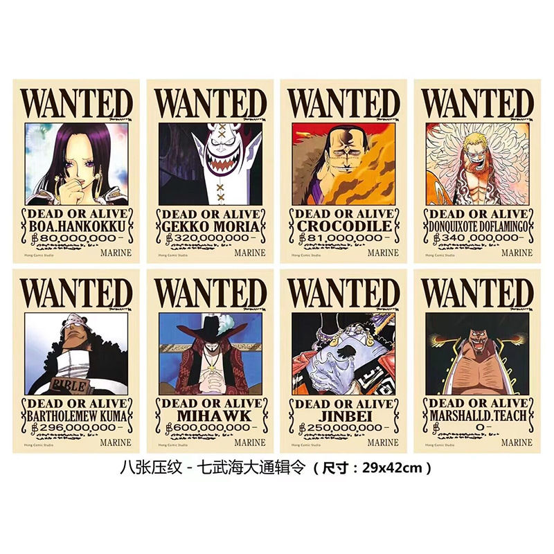 Anime One Piece Tongling Poster Chopper Zoro Wallpaper Sticker Two-Dimensional Millet Embossed Peripherals