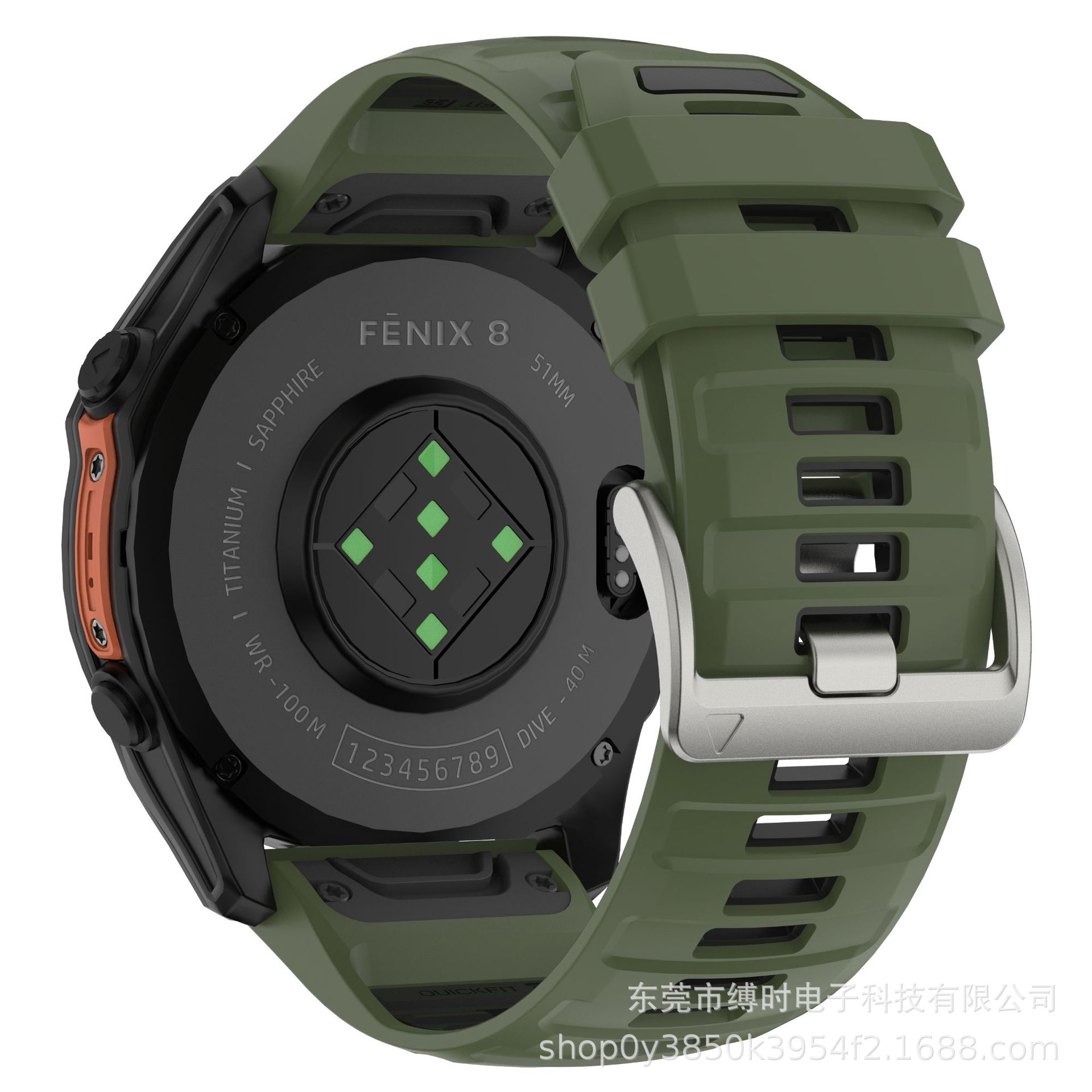 Suitable for Garmin Fenix8 Watch Strap Fenix Two-Color Official Same Style Silicone Watch Strap 22/26mm