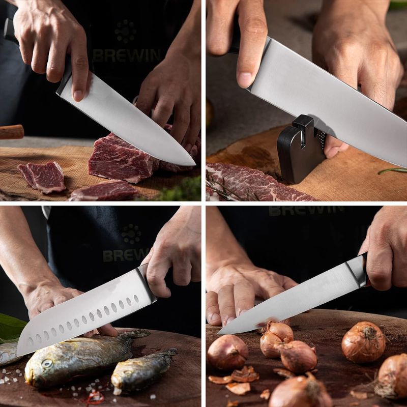 Amazon Hot Selling Stainless Steel Steak Knife Double Steel Head Die Casting Handle Steak Knife Fine Throw Handle Steak Knife Multi-use
