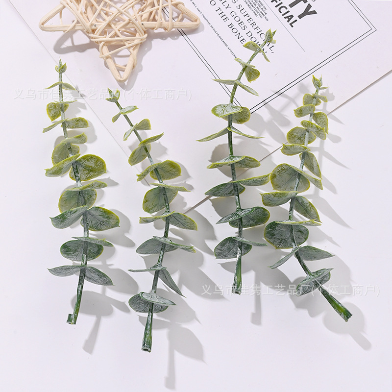 Скандинавские искусственные листья эвкалипта, искусственные ветки, фальшивый букет, декор для ресторана, цветочная композиция в вазе