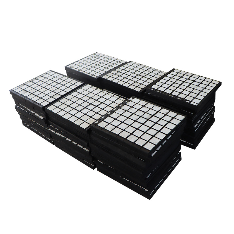 Three-In-One Ceramic Lining Plate, Alumina Patch, Mining and Power Industry Pipeline Lining, Rubber Composite, Wear-Resistant and Anti-Slip