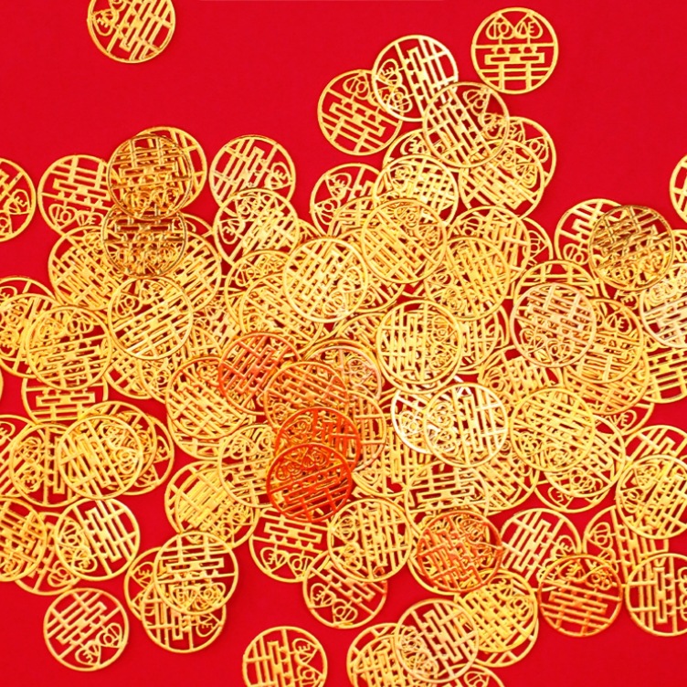 Wedding supplies happy word pendant DIY zinc alloy jewelry candy box happy word accessories instead of coins small happy pendant