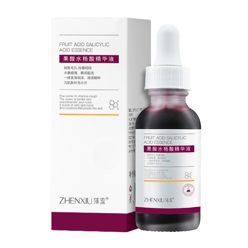 Zhenshy Fruit Acid Salicylic Acid Essence Removes Acne, Softens Cuticles, Apple Acid, Refines Pores, Hydrates and Moisturizes