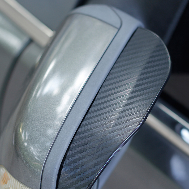 Car rearview mirror rain baffle thickened carbon fiber pattern rain shield rearview mirror rain eyebrow cover rain shield rain shield