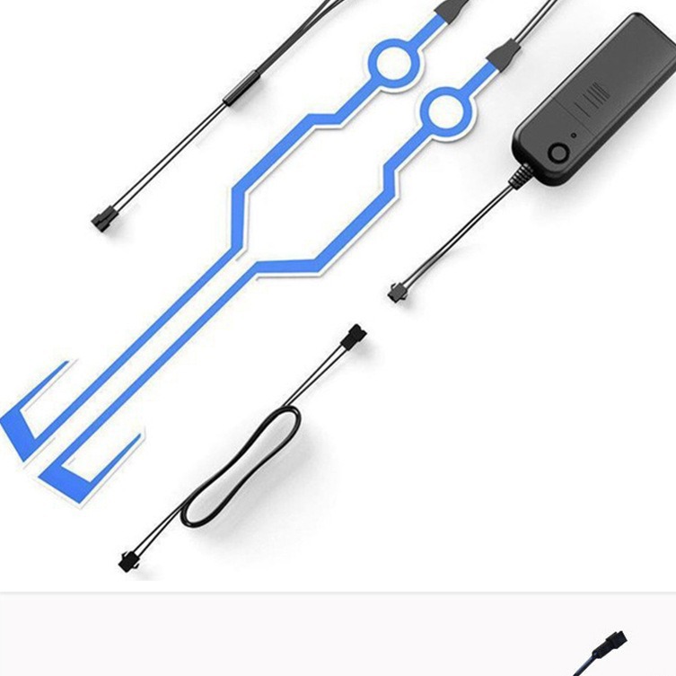 Холодная световая полоса для мотоциклетного шлема украшение шлема светодиодная световая полоса