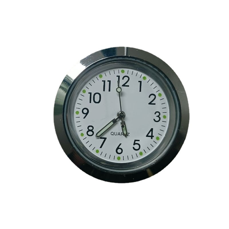 Watch Clock Movement Parts Black Case Hands Black Dial Car Balance Bar 37-35mm Luminous Hands