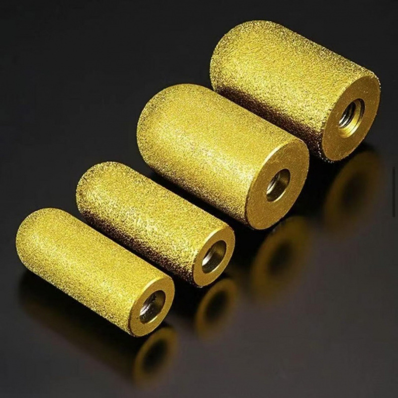 Quartz Countertop Stone with Arc-Shaped Back Edge, Water-Retaining Grinding Wheel, Arc-Shaped Bottom Trimming Grinding Head, Angle Grinder Milling Cutter