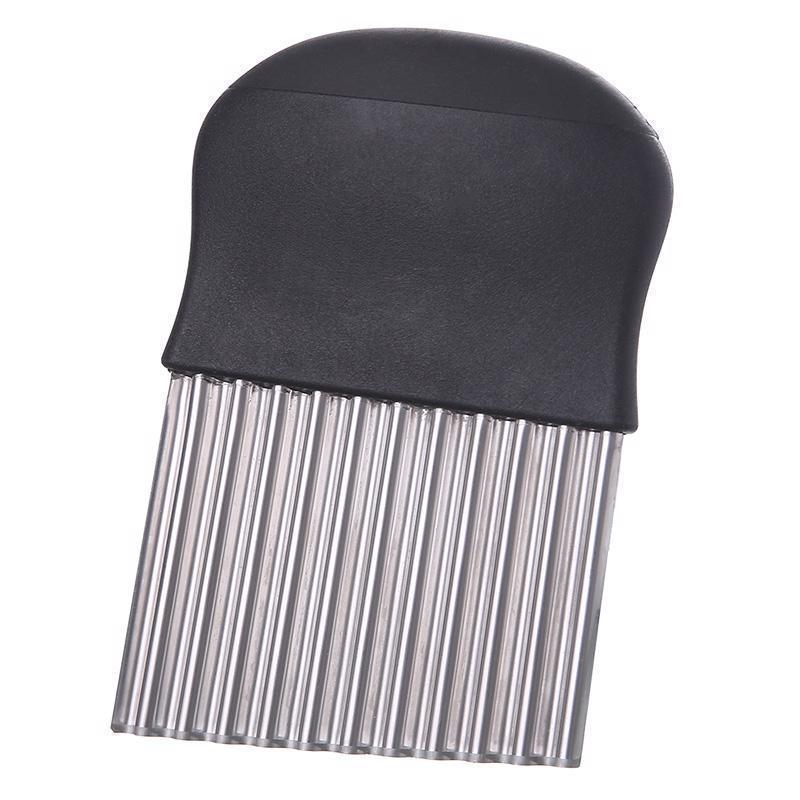 Corrugated Knife Wolf Tooth Potato Knife Cutting French Fries Kitchen Gadget Stainless Steel Wave Knife Wolf Tooth Potato Strip Cutter