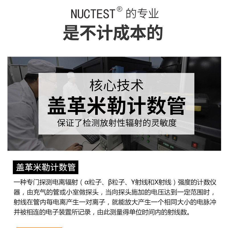 Wholesale Professional Nuclear Radiation Detector Personal Dose Radiation Alarm Instrument Radioactive Detector Iodine 131 Detection