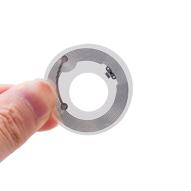 NFC213 Chip Hollow Label Punched 16mm Wet inlay Fudan 13.56mhz High Frequency Music Tag