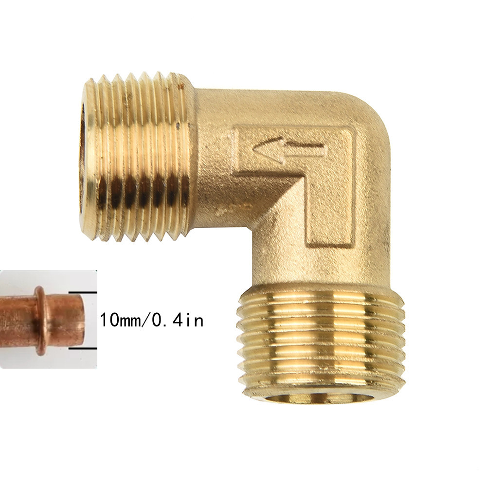 Air compressor oil-free accessories air pump cylinder head elbow 2 points 3 points 4 points elbow one-way valve right angle adapter