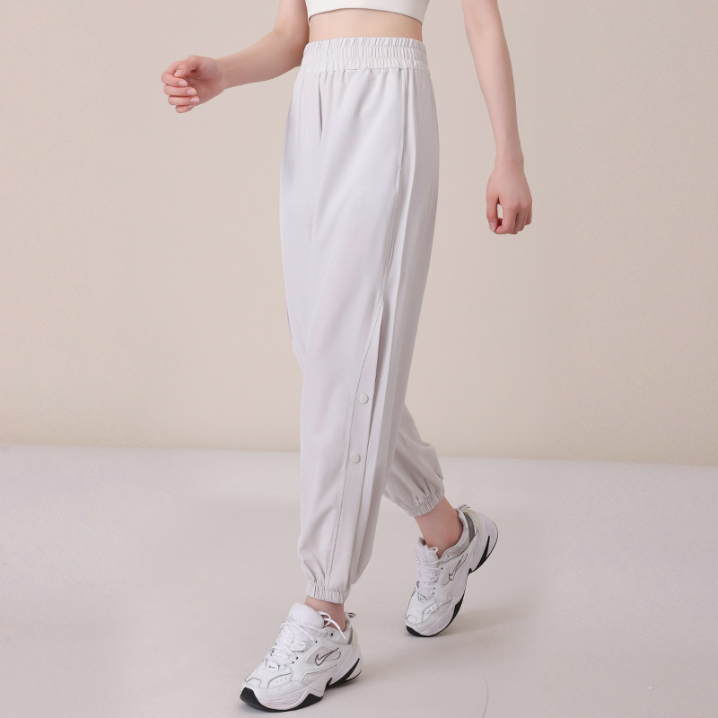 Customized Cooling Yoga Sports Pants with Pockets, Jogger-Style Fitness Pants, Yoga Pants Suitable for Outdoor Wear