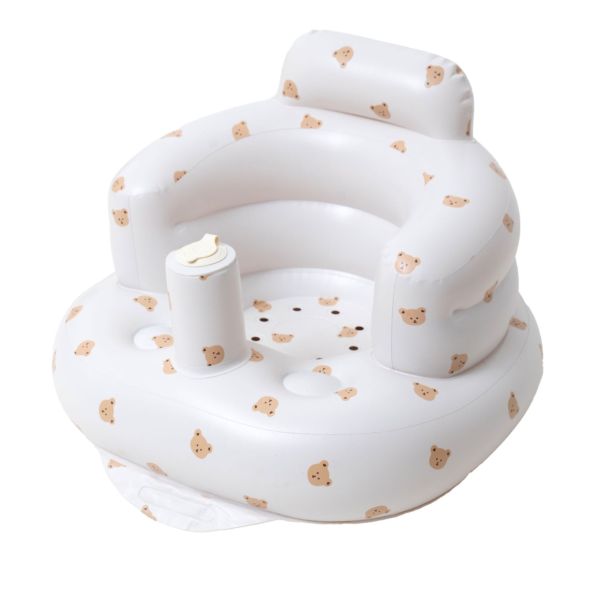 Cross-Border Factory Direct Sales Korean Inflatable Learning Chair Baby Indoor and Outdoor Foldable Portable Baby Bath Stool