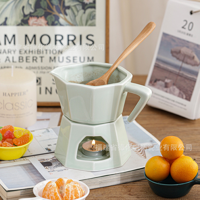 Керамическая чаша для фондю, для масла и сыра, прямая продажа для семьи