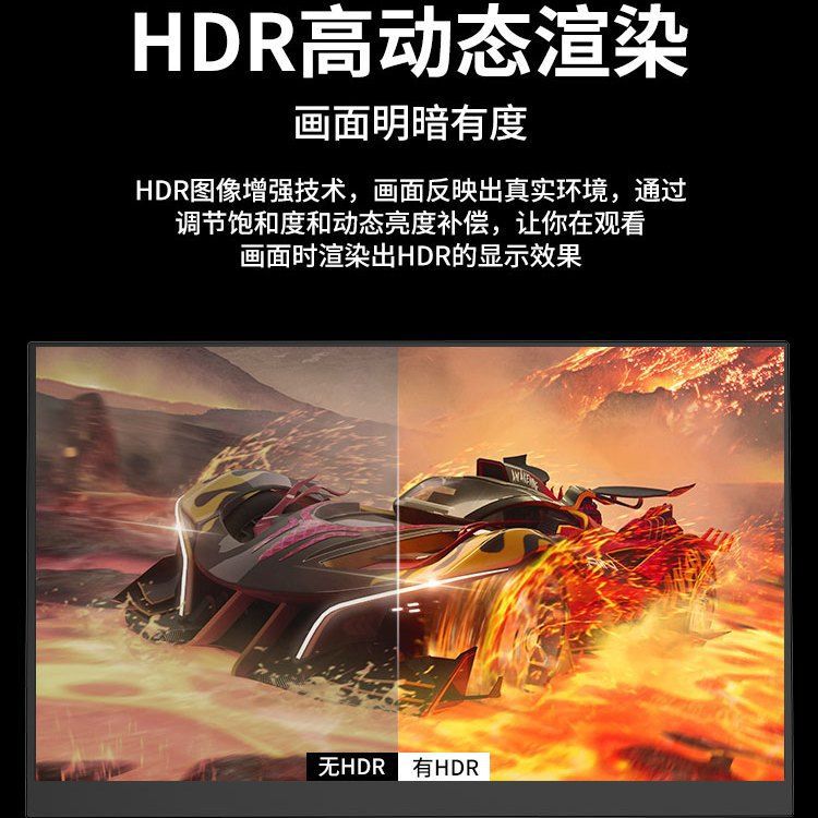 4K Portable Display Mobile Phone Laptop Ps4/5/Switch Game Console Ips Expansion External Secondary Screen