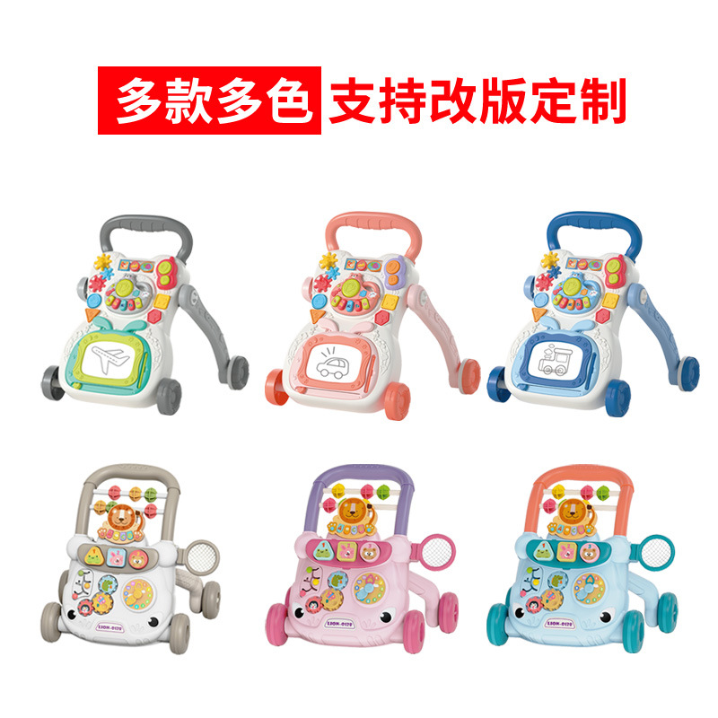 Infant Walker toy multi-function scooter sneak car walking trolley early education puzzle wholesale