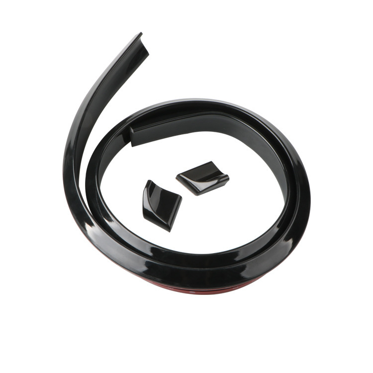 Car universal tail carbon fiber pattern modified tail punch-free spoiler soft 3D carbon fiber tail wing Wing Wing