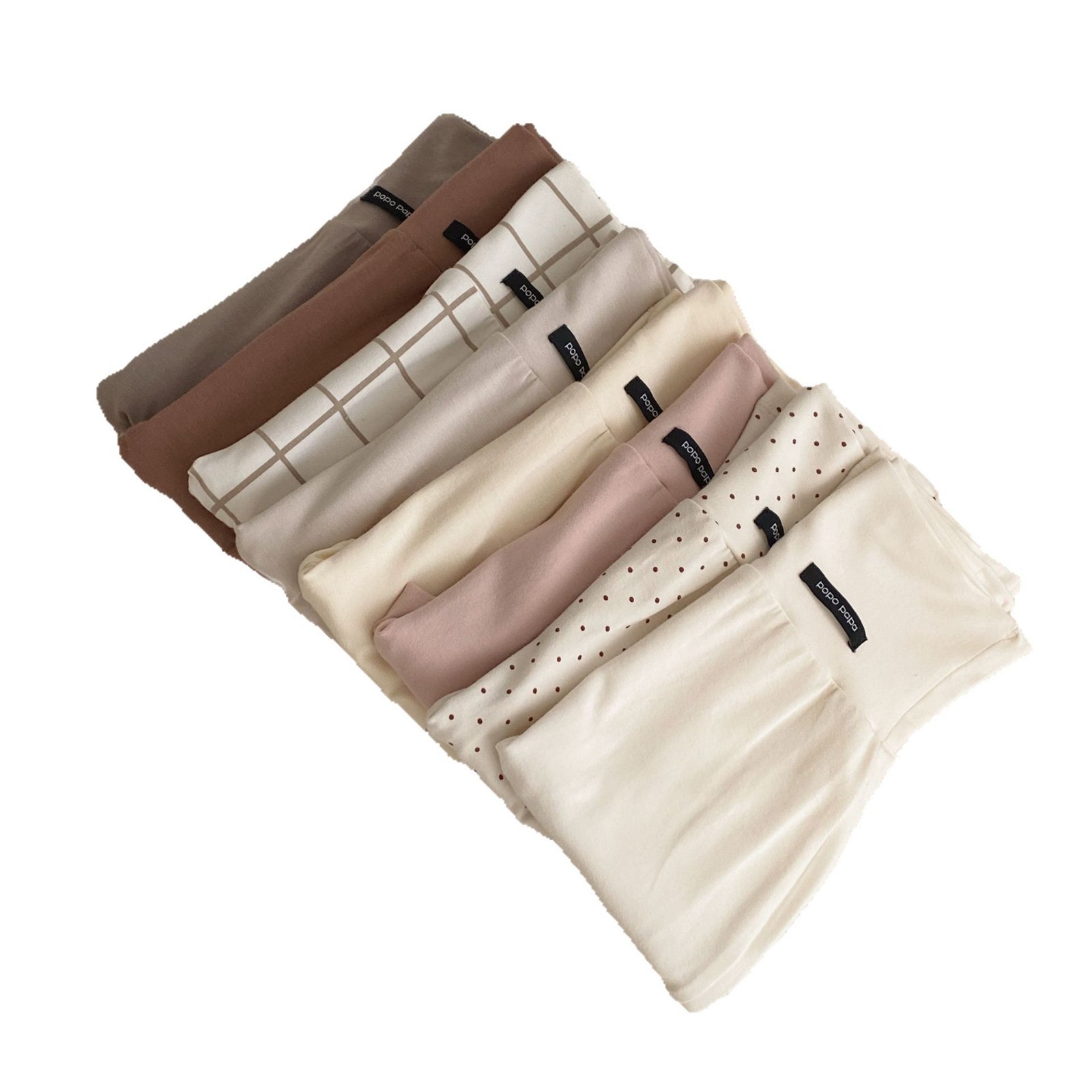 Spring and Summer New Baby Home High Waist Pants Thin Belly Pants Baby Warm Tight Pants Bamboo Fiber Cool Cotton