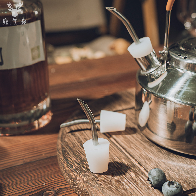 Кемпинговый кофейник с силиконовым носиком и расширенным горлом, нержавеющая сталь, небольшой носик, портативный водяной чайник