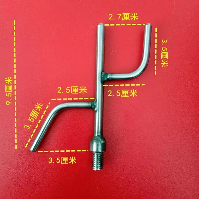 Stainless Steel Telescopic Pitch Rod Thickened Bumper Hook High Altitude Pickup Hook Clothes-drying Rod Telescopic Mesh-copying Rod