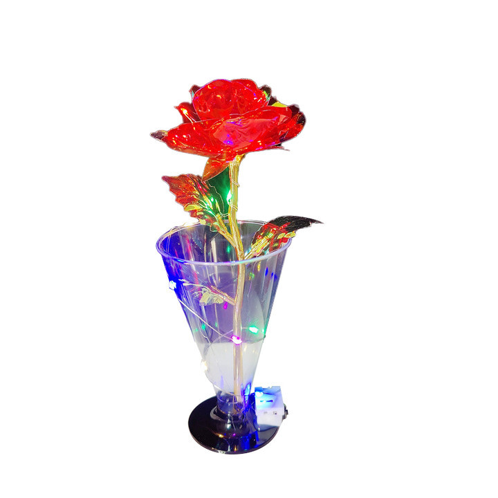 Hotel dishes display plate decoration flowers and plants bright file decoration color gold rose Cup Rose creative ornaments sashimi plate embellishment