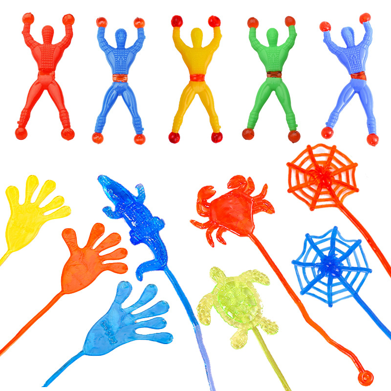 Игрушка Человек-паук для лазания, детский антистресс, липкая ладонь, креативный трюк