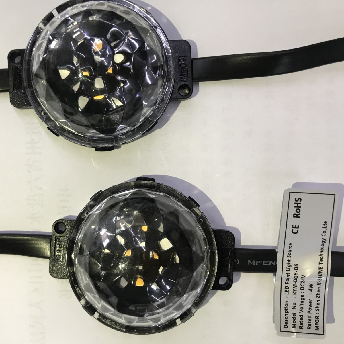 Customized 5cm Point Light Source Dmx512 Rgbw Colorful Running Light Tower Building Lighting Led Light Bulb String Customization